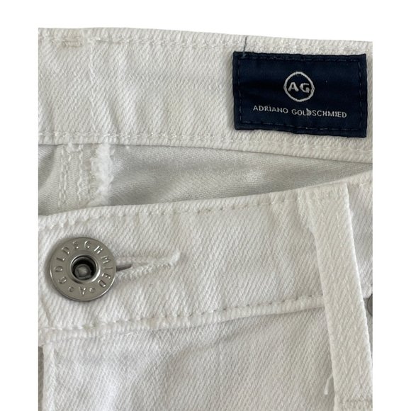 AG Adriano Goldschmied The Prima Ankle Pintucked‎ White Jeans Womens 29R $215 - Picture 8 of 14
